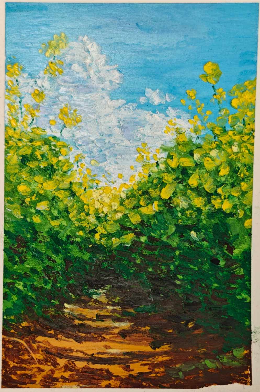 窦圌山下·油菜花田